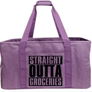 "STRAIGHT OUTTA GROCERIES" Multipurpose Tote